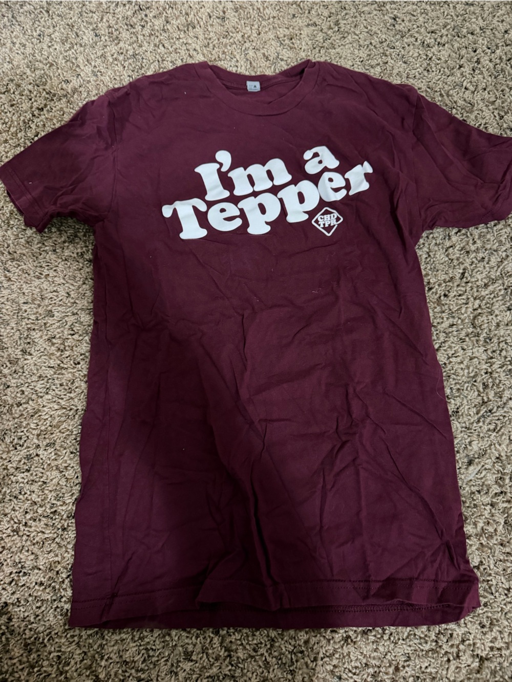 Maroon Graphic Tee - I'm a Tepper